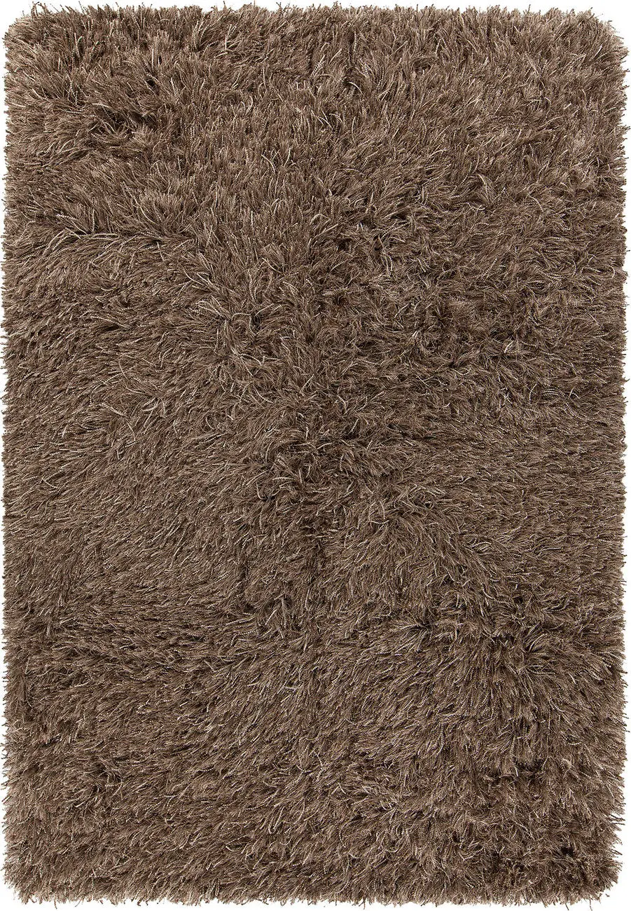 Modern Loom Onex ONE-35302 Lt. Brown Shag Solid Color Rug
