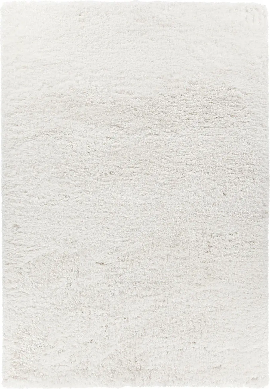 Modern Loom Osim OSI-35103 White Shag Solid Color Rug