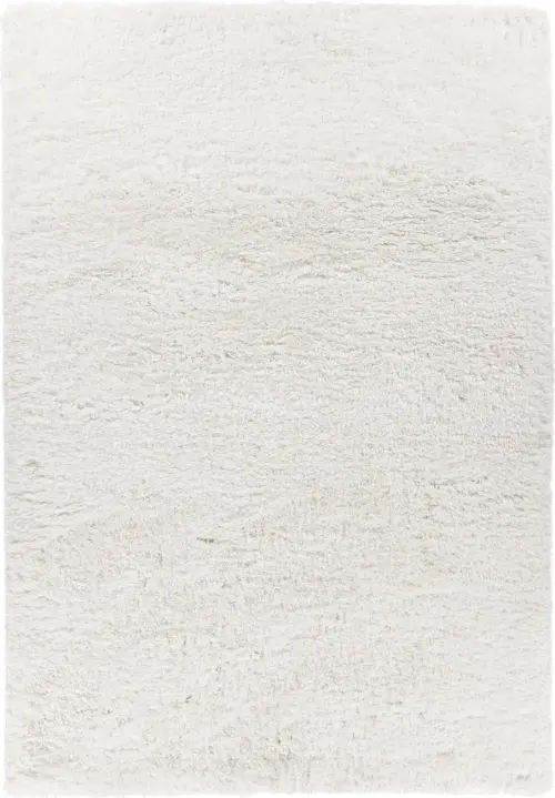 Modern Loom Osim OSI-35103 White Shag Solid Color Rug