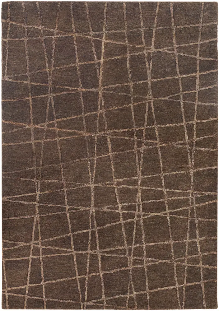 Modern Loom Oslo OSL-31901 Lt. Brown Wool Abstract Rug
