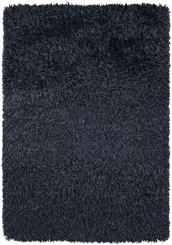 Modern Loom Poligan POL-30800 Dk. Blue Shag Solid Color Rug