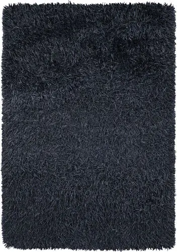 Modern Loom Poligan POL-30800 Dk. Blue Shag Solid Color Rug
