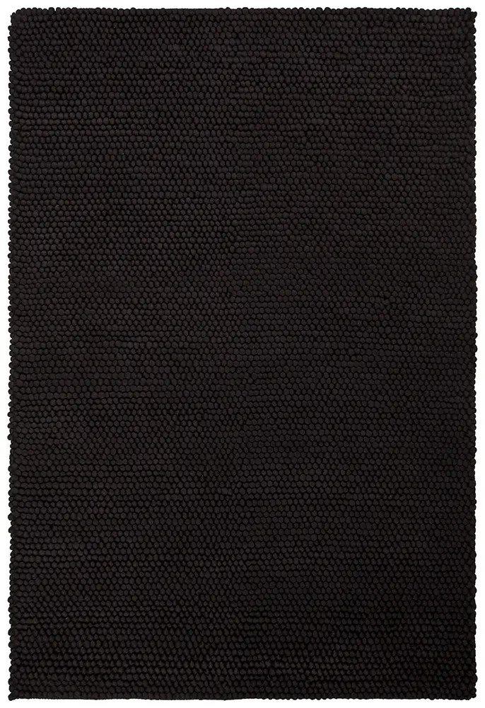Modern Loom Quina QUI-42902 Black Shag Solid Color Rug