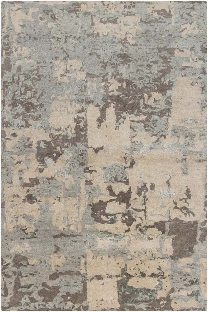 Modern Loom Rupec RUP-39610 Lt. Gray Wool Abstract Rug