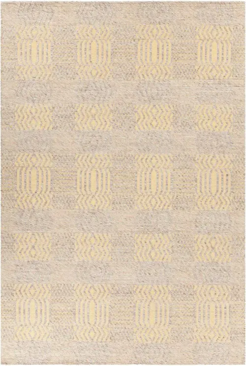 Modern Loom Salona SAL-34502 Lt. Yellow Flatweave Wool Rug
