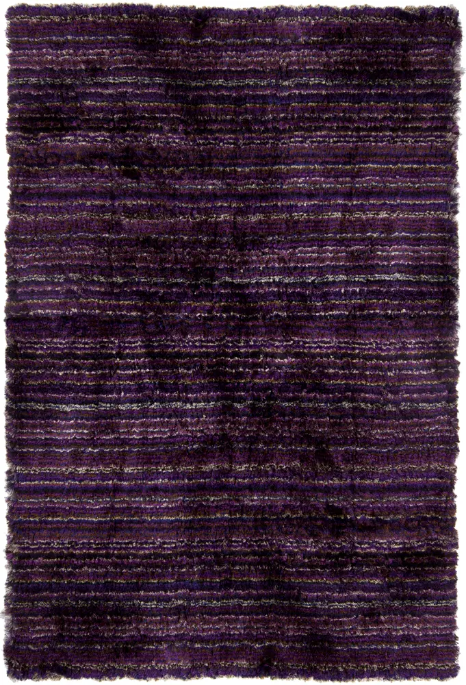 Modern Loom Savona SAV-16701 Dk. Purple Striped Rug