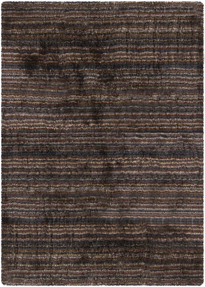 Modern Loom Savona SAV-16702 Brown Striped Rug