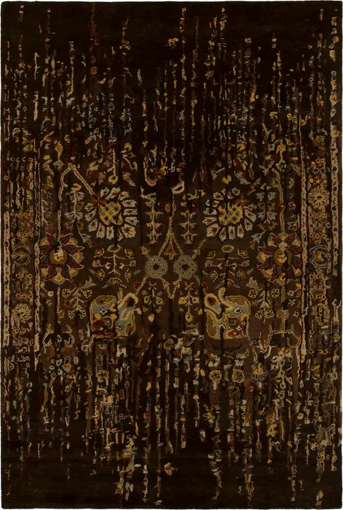 Modern Loom Spring SPR-29103 Black Wool Rug