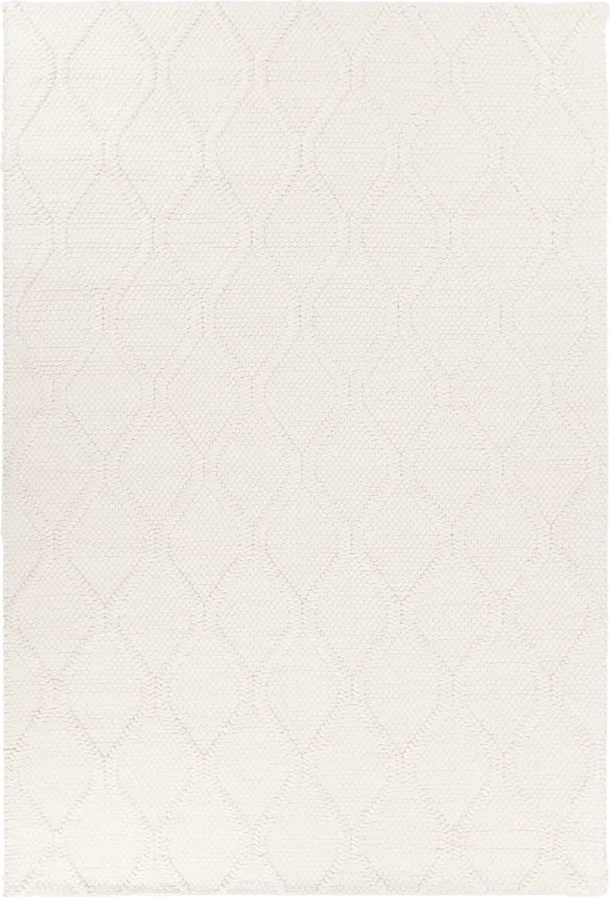 Modern Loom Sujan SUJ-34700 White Wool Silk Rug