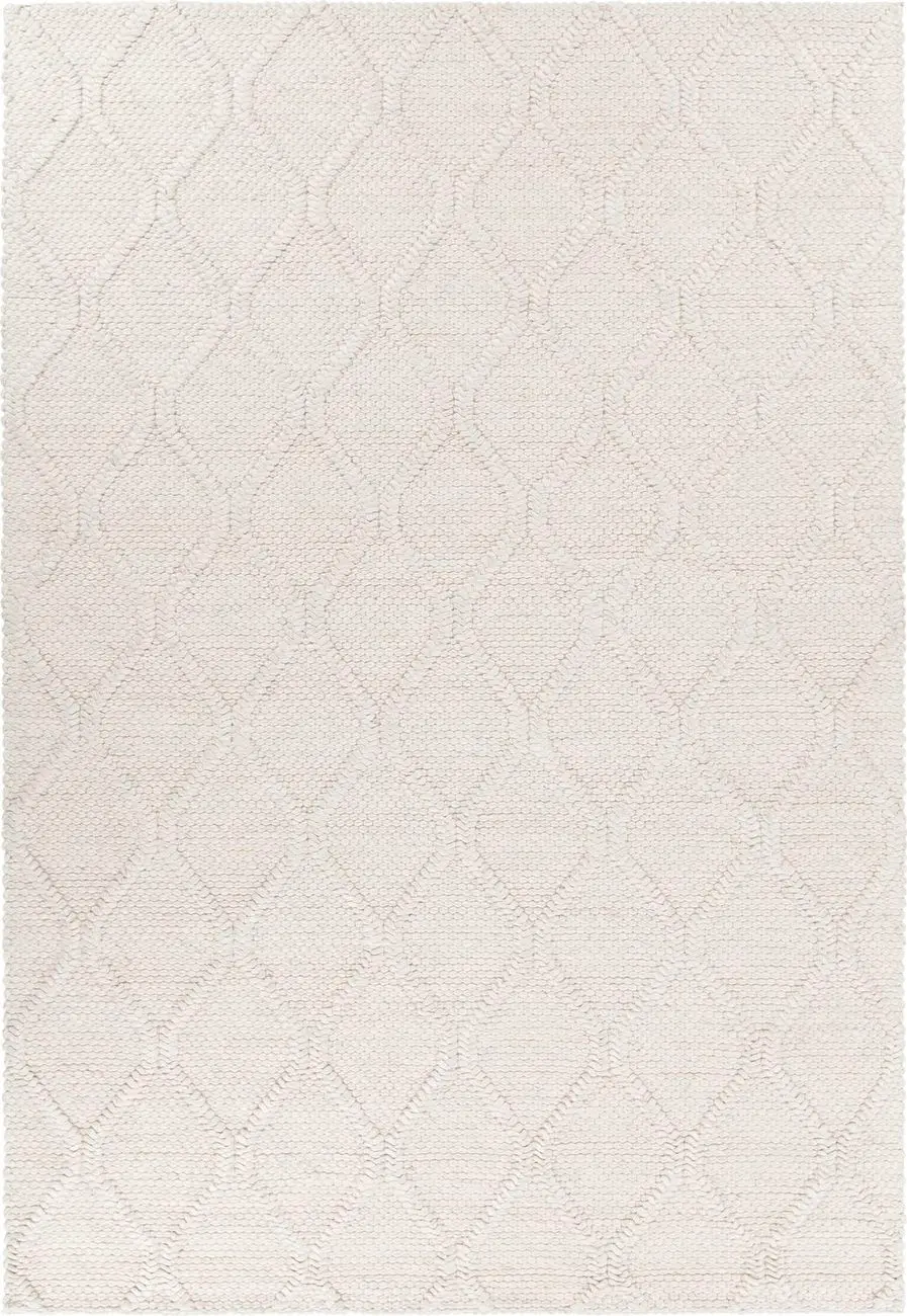 Modern Loom Sujan SUJ-34701 Ivory Wool Silk Rug