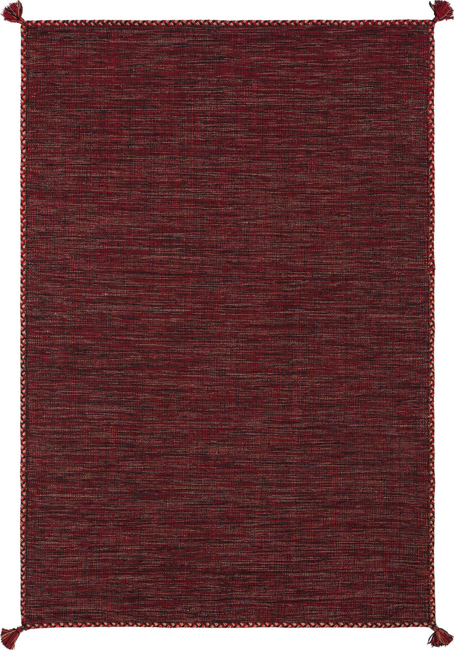 Modern Loom Sybil SYB-46001 Dk. Red Flatweave Reversible Rug