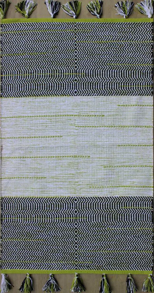 Modern Loom Tanya TAN-45925 Lt. Green Flatweave Cotton Rug