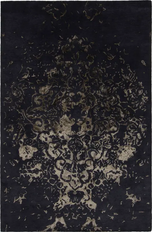 Chandra Veleno VEL-29300 Black Wool Silk Rug