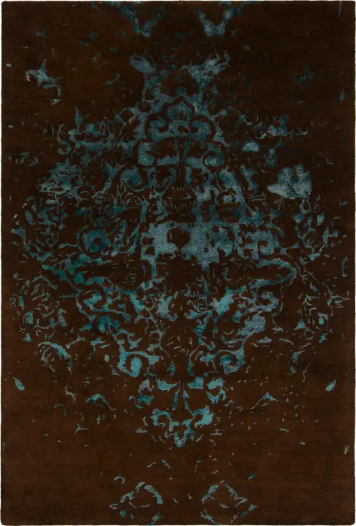 Chandra Veleno VEL-29301 Dk. Brown Wool Silk Rug