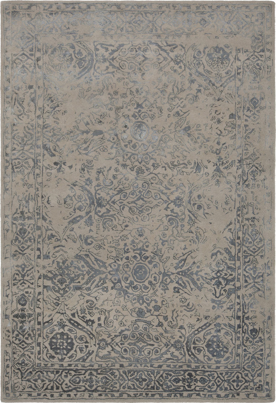 Modern Loom Zina ZIN-45701 Beige Wool Silk Rug