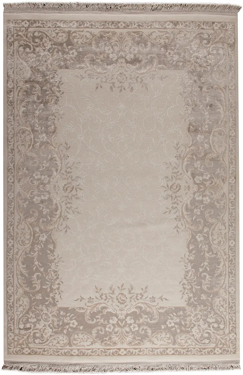 Modern Loom Orange Abundance Beige Rug