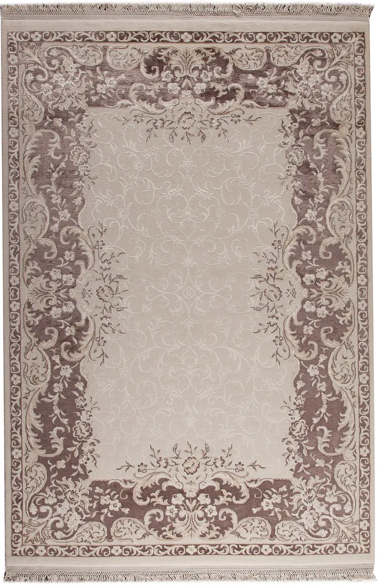 Modern Loom Orange Abundance Brown Rug