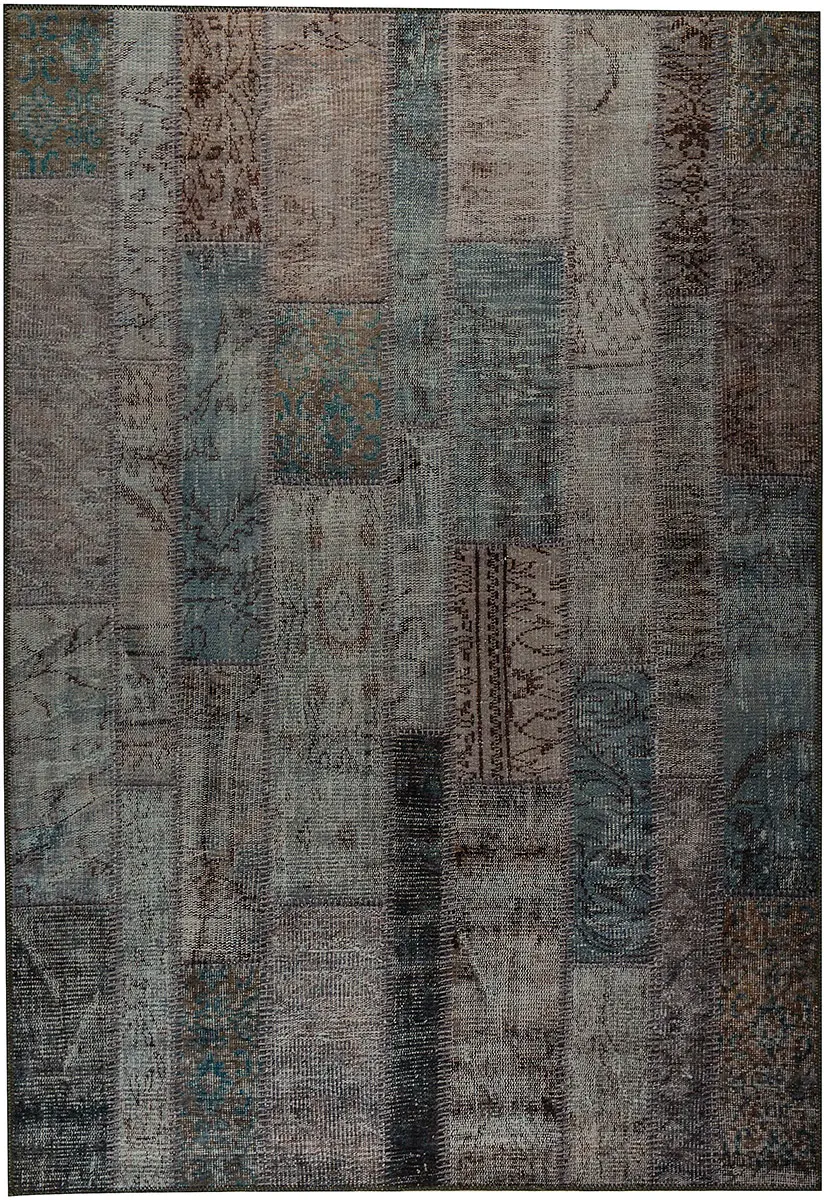 Modern Loom Gray Flatweave Abstract Rug