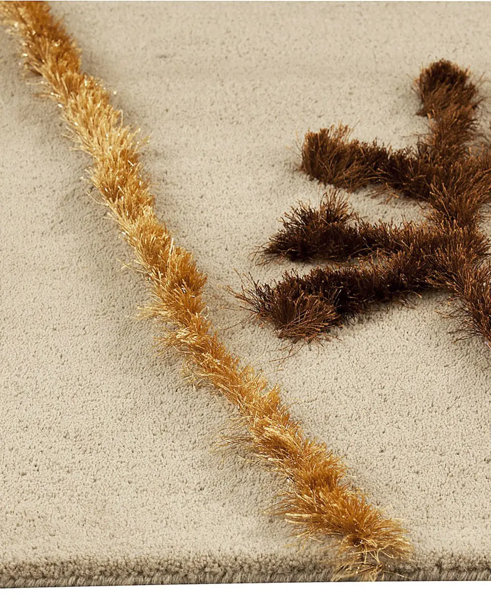 Modern Loom Orange Autumn Beige Rug