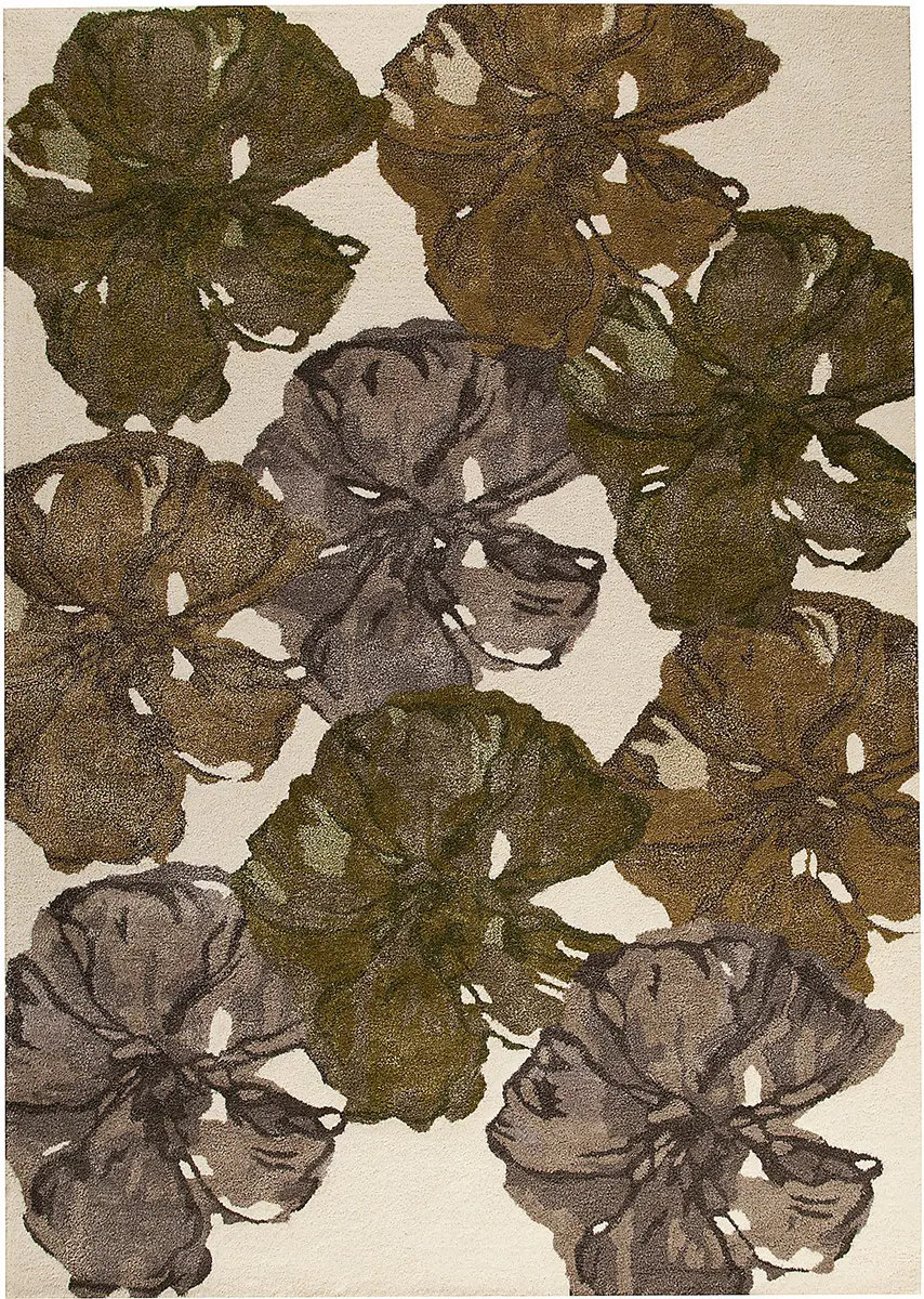 Modern Loom Orange Fauna Brown Rug