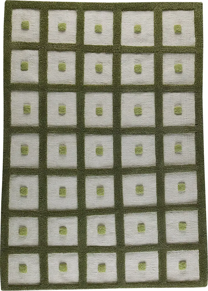 Modern Loom Gray Hilo Bordered Rug