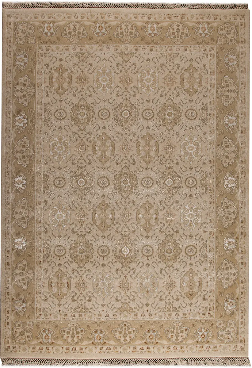 Modern Loom Orange Grandeur Cream Rug