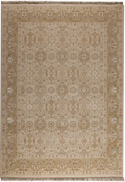 Modern Loom Orange Grandeur Cream Rug