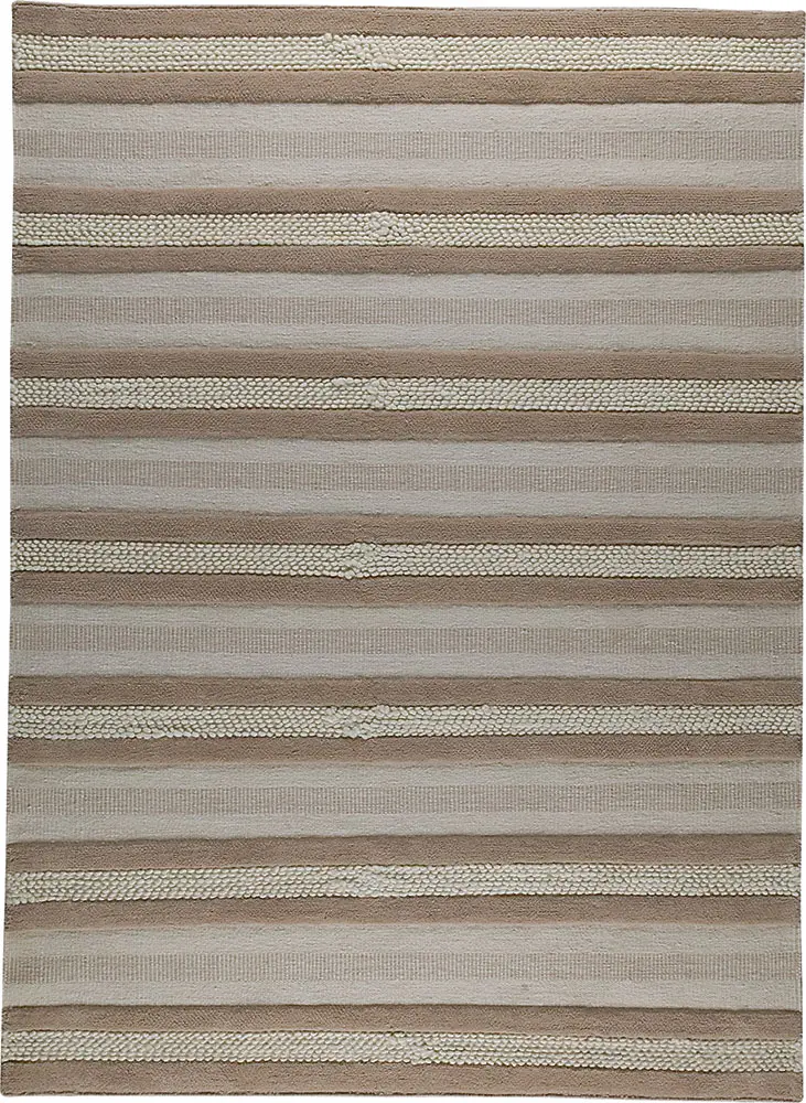 Modern Loom Gray Striped Rug