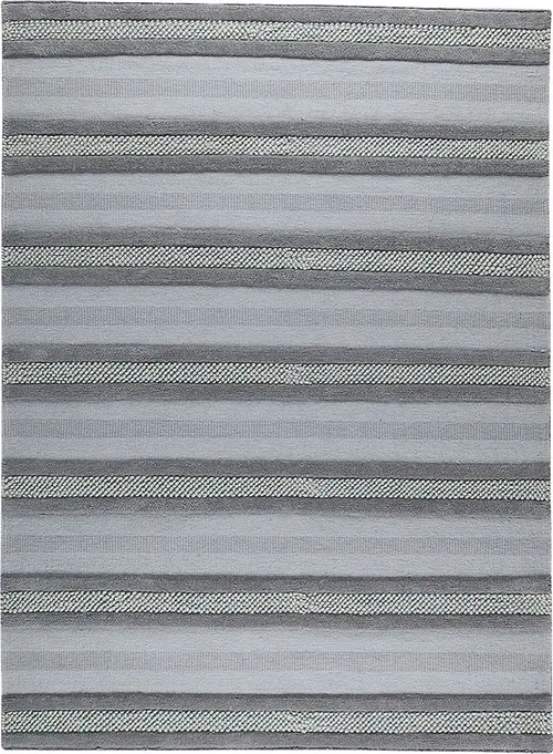 Modern Loom Gray Striped Rug 2