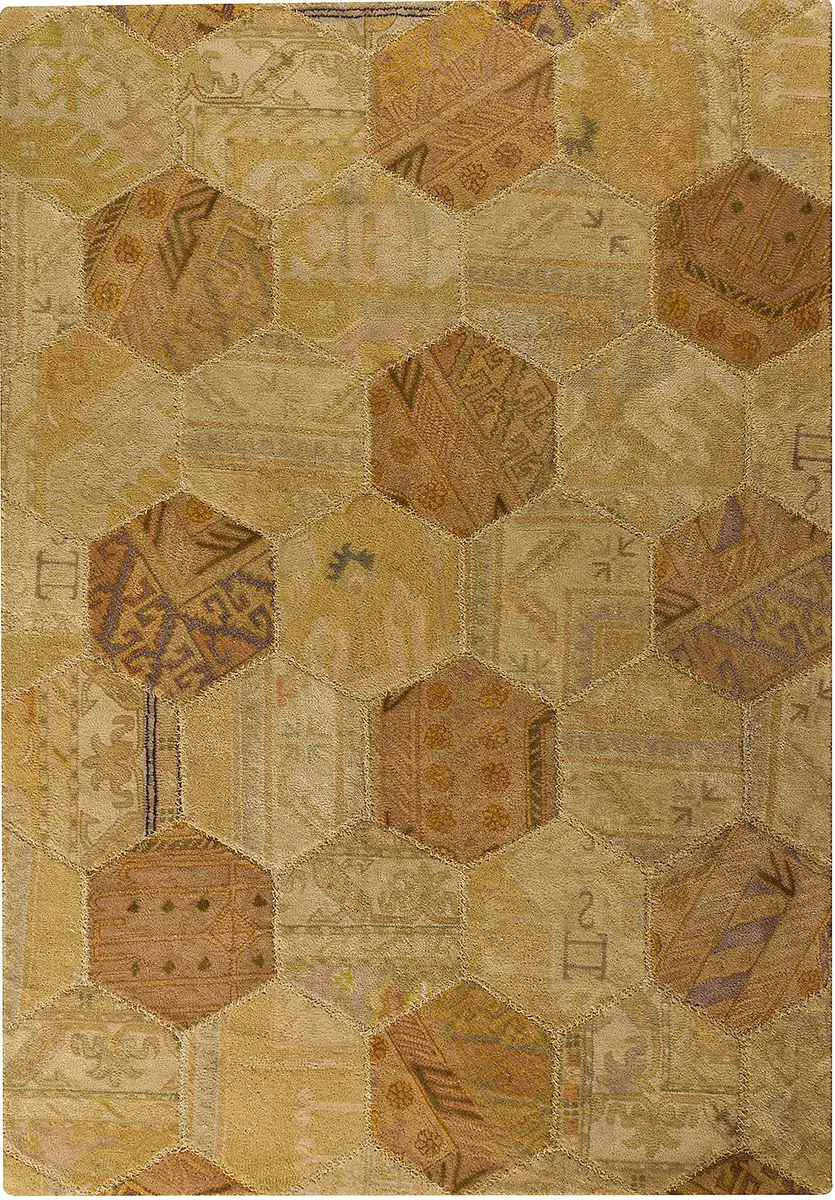 Modern Loom Vintage Honey Comb Lt.Beige Rug