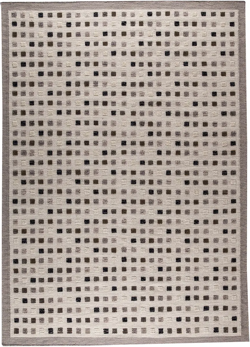 Modern Loom Beige Patterned Hilo Rug