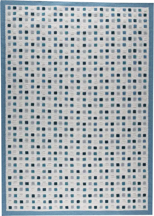 Modern Loom White Patterned Hilo Rug