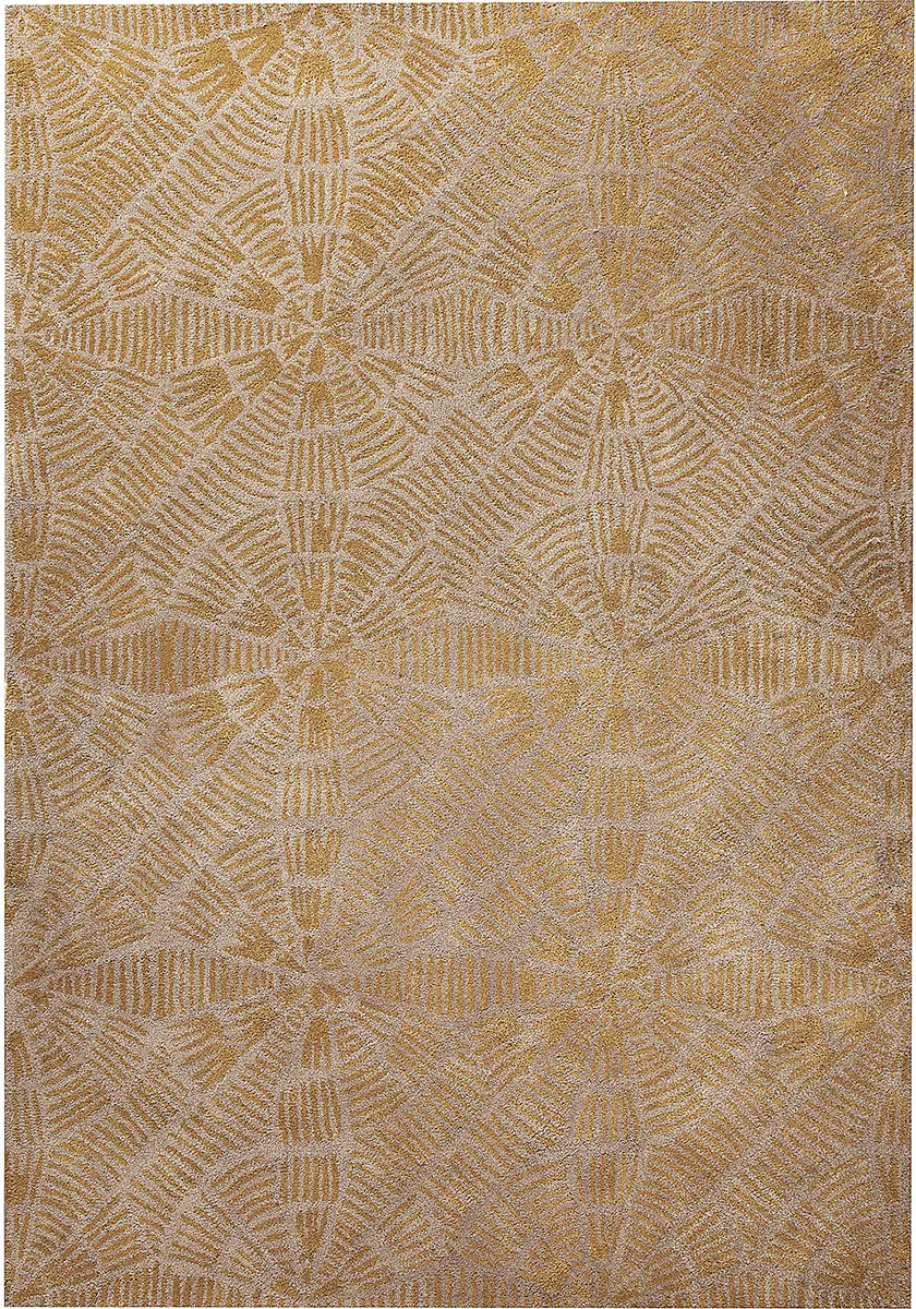 Modern Loom Orange Labyrinth Grey Brown Rug