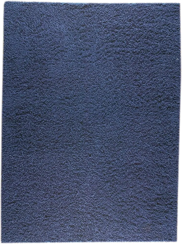 Modern Loom Blue Solid Color Rug