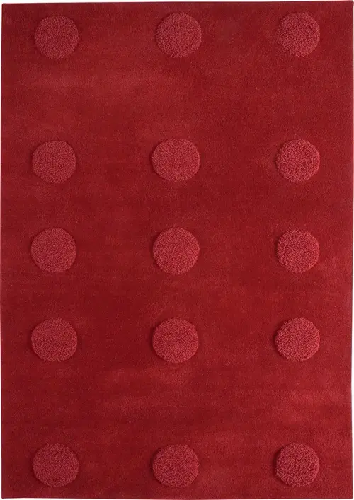 Modern Loom Red Hilo Wool Rug 6