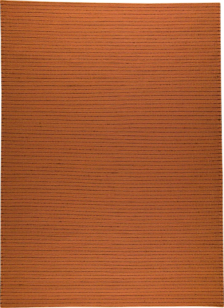 Modern Loom Orange Solid Color Rug 2