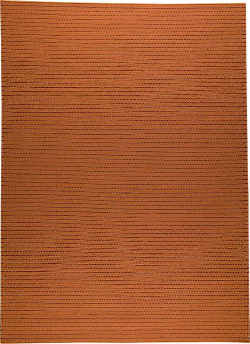 Modern Loom Orange Solid Color Rug 2