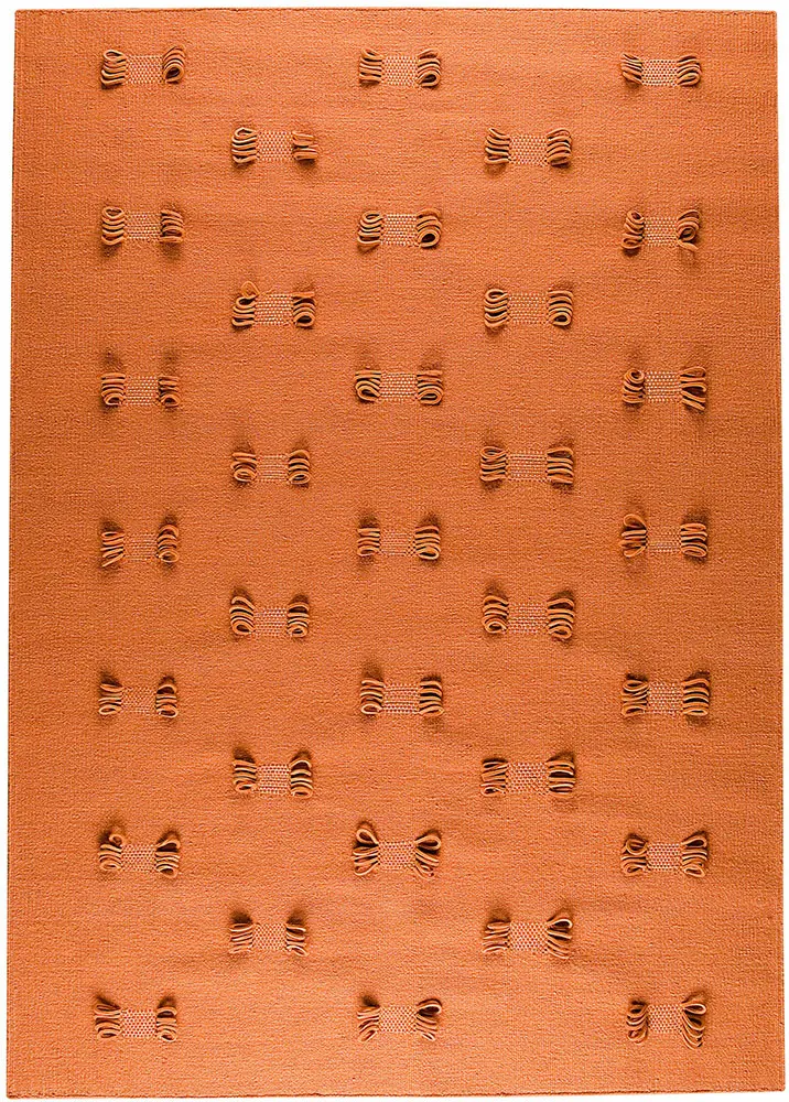 Modern Loom Orange Hilo Rug 2