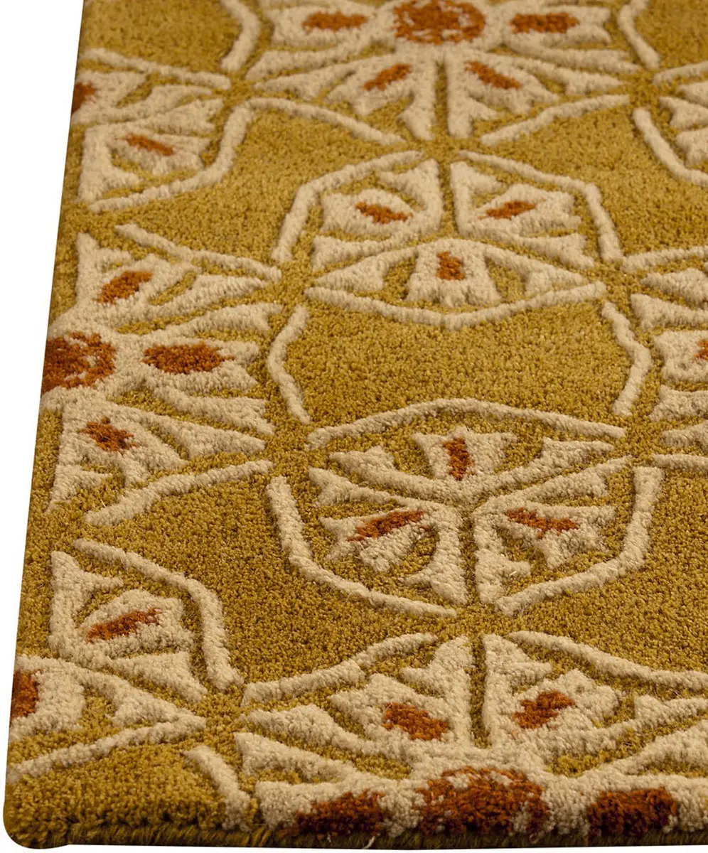 Modern Loom Orange Normandie Gold Rug