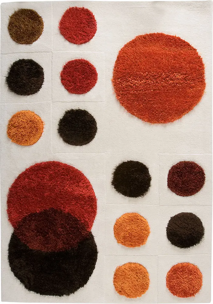 Modern Loom White Wool Hilo Rug