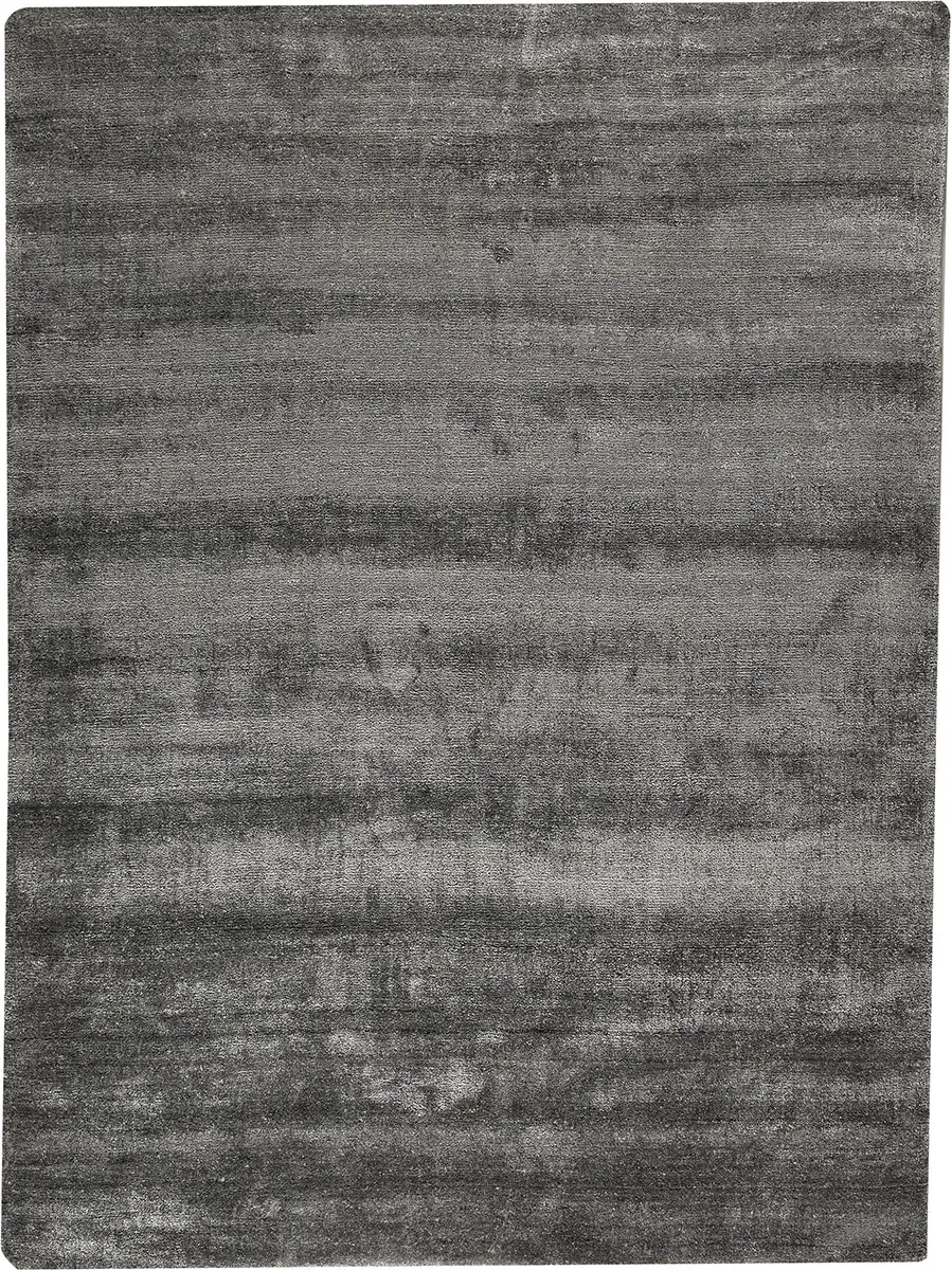 Modern Loom Gray Flatweave Silk Rug 2