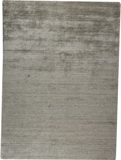 Modern Loom Gray Flatweave Silk Rug 3
