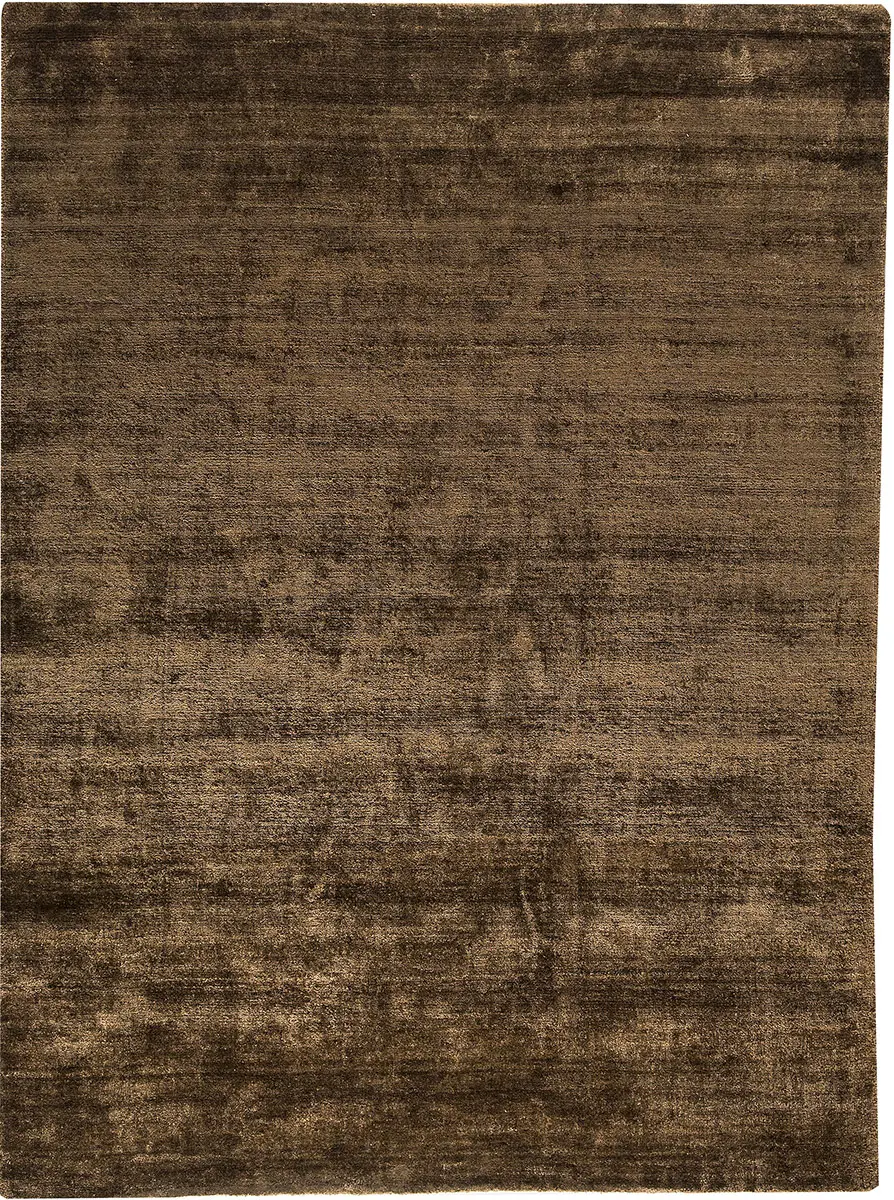 Modern Loom Brown Flatweave Silk Rug 3