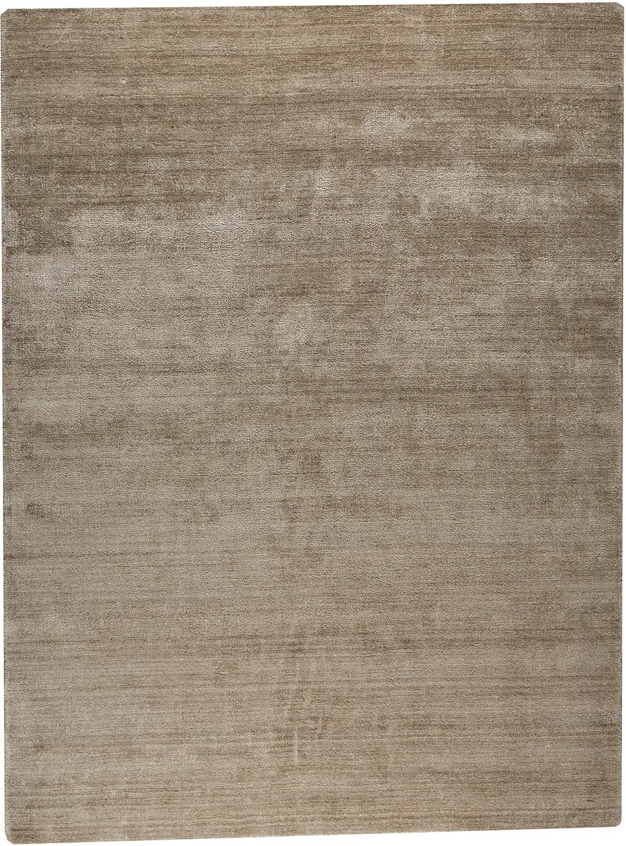 Modern Loom Brown Flatweave Silk Rug 4