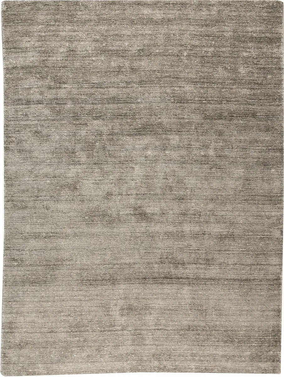 Modern Loom Beige Flatweave Silk Rug 2