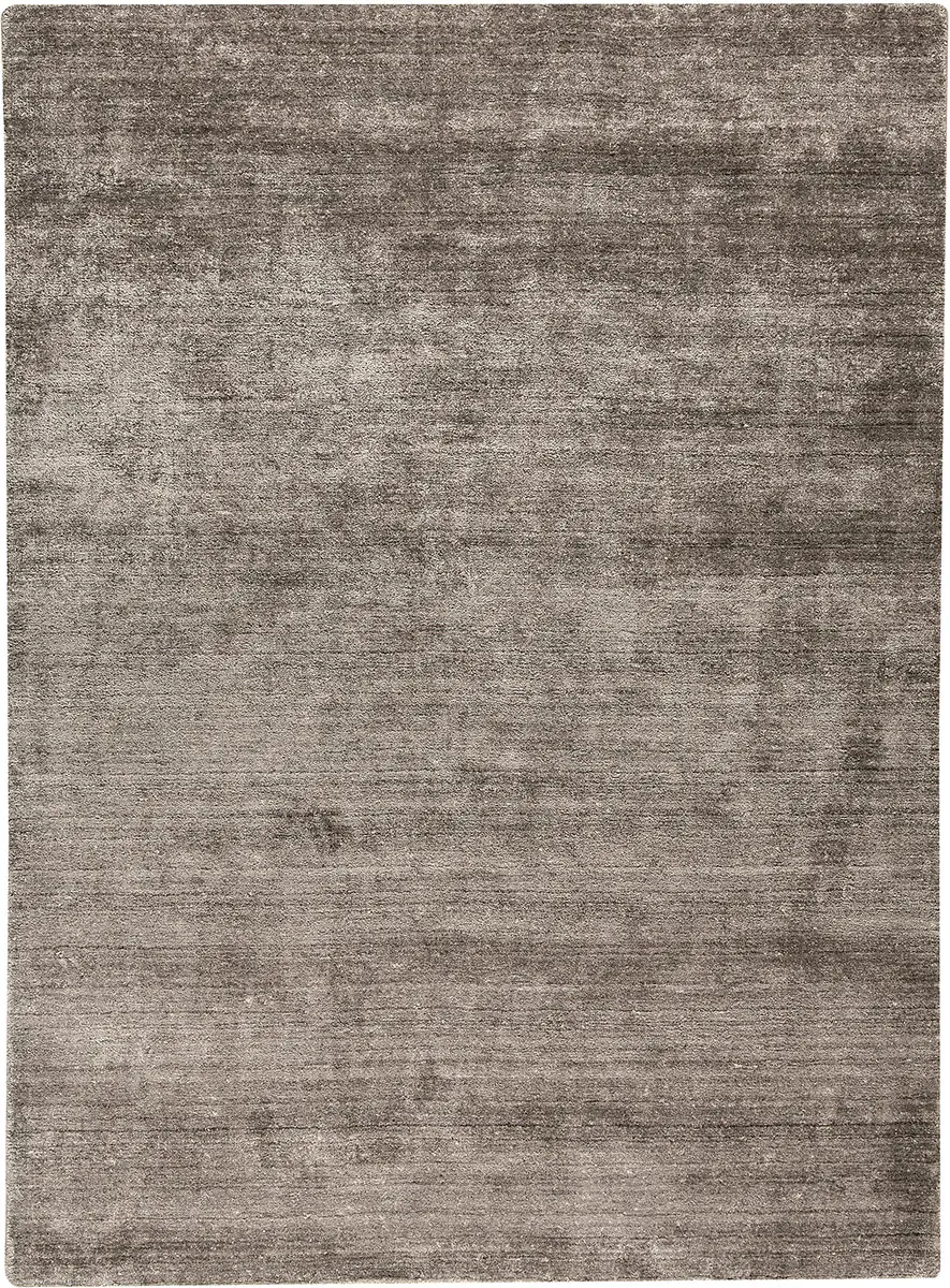 Modern Loom Brown Flatweave Silk Rug 6