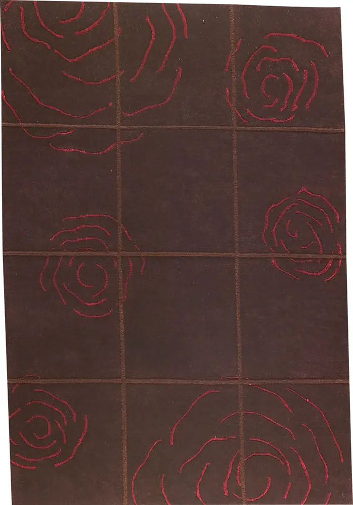 Modern Loom Red Hilo Rug 6