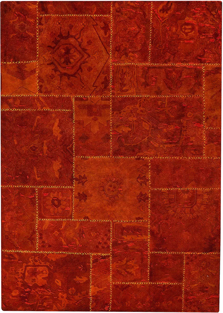 Modern Loom Vintage Sarangi Rust Rug