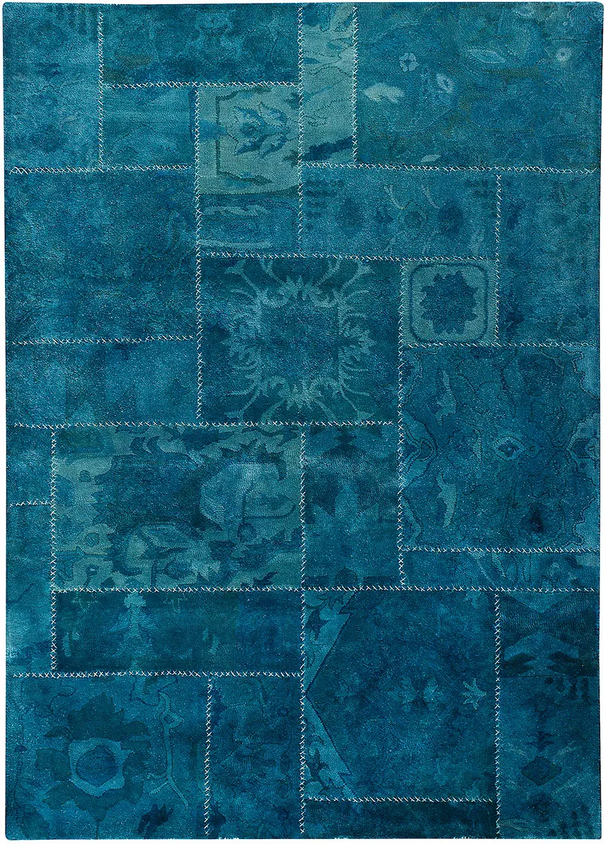 Modern Loom Vintage Sarangi Turquoise Rug