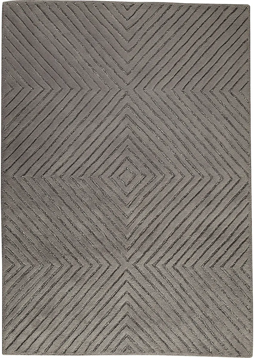 Modern Loom Orange Union Square Grey Rug